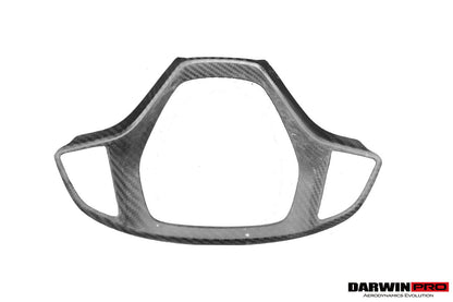DarwinPRO 2013-2019 Corvette C7 Z06 Grandsport Dry Carbon Fiber Interior Steering Wheel Cover Trim