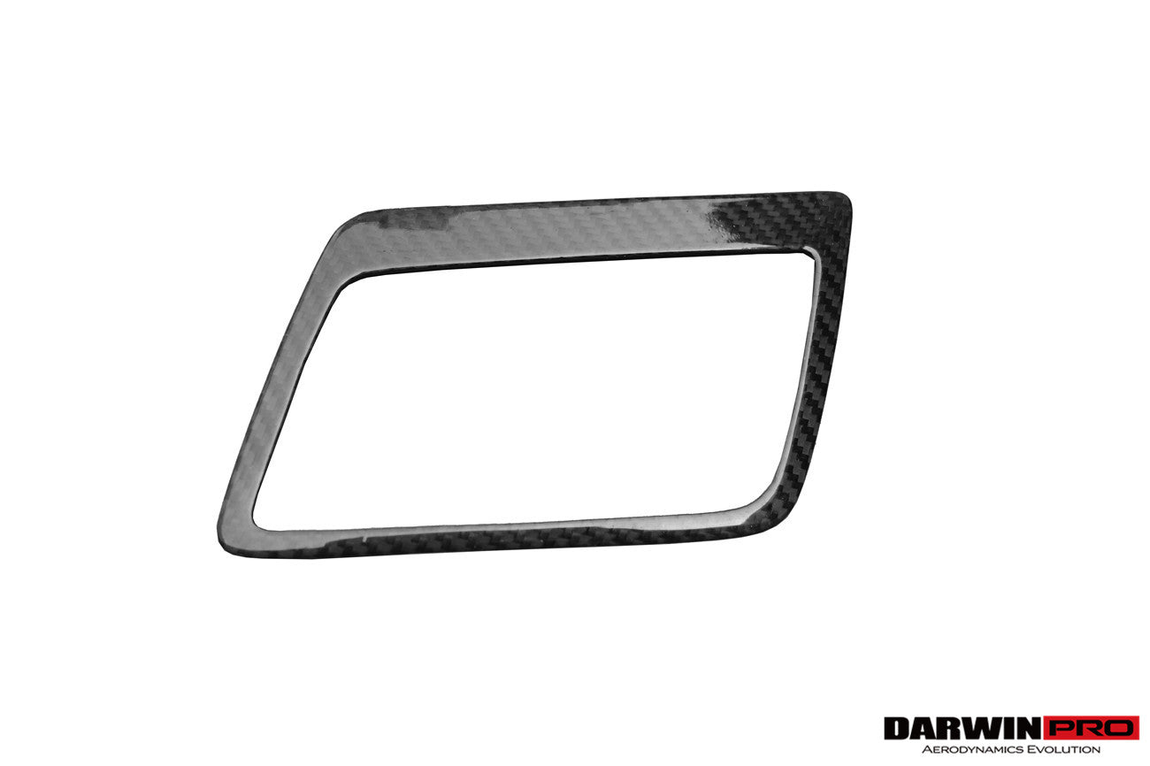 DarwinPRO 2013-2019 Corvette C7 Z06 Grandsport - Embellecedor de panel de cambio de marchas con control manual automático interior de fibra de carbono seco