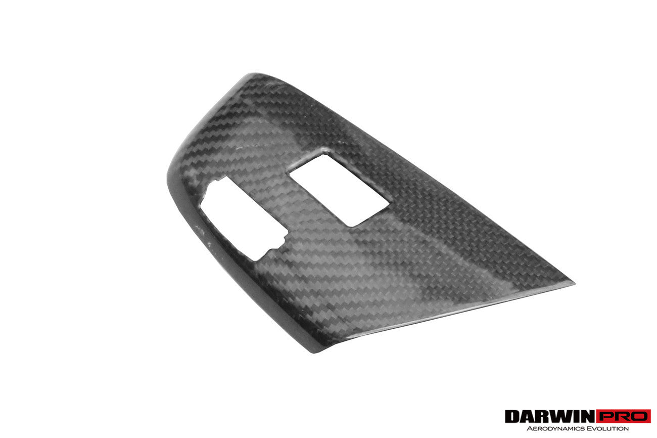 DarwinPRO Dry Carbon Fiber Interior Passenger Window Switch Side Armrest Panel Cover Trim | 2013-2019 Corvette C7 Z06, Grandsport