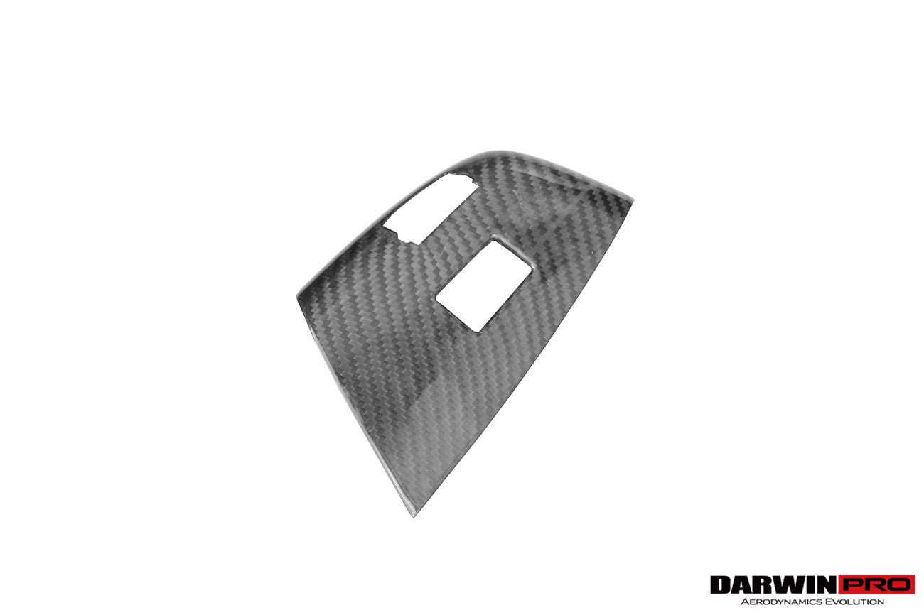 DarwinPRO Dry Carbon Fiber Interior Passenger Window Switch Side Armrest Panel Cover Trim | 2013-2019 Corvette C7 Z06, Grandsport