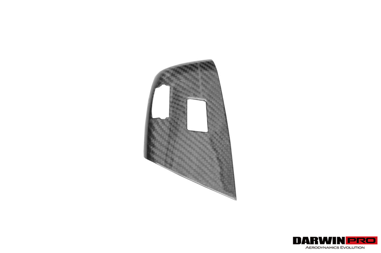DarwinPRO Dry Carbon Fiber Interior Passenger Window Switch Side Armrest Panel Cover Trim | 2013-2019 Corvette C7 Z06, Grandsport