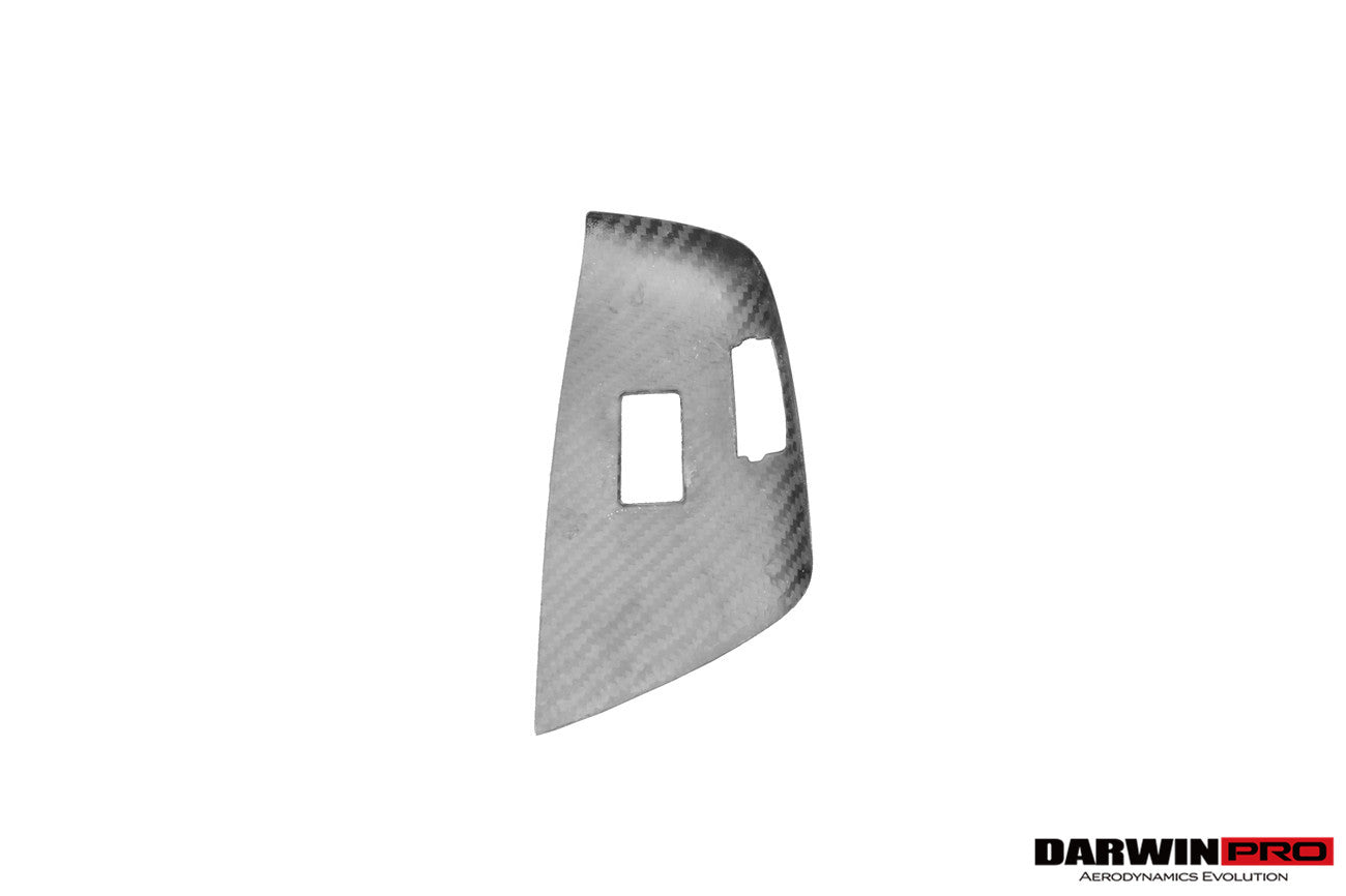 DarwinPRO Dry Carbon Fiber Interior Passenger Window Switch Side Armrest Panel Cover Trim | 2013-2019 Corvette C7 Z06, Grandsport