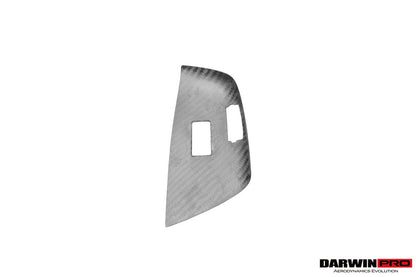 DarwinPRO Dry Carbon Fiber Interior Passenger Window Switch Side Armrest Panel Cover Trim | 2013-2019 Corvette C7 Z06, Grandsport