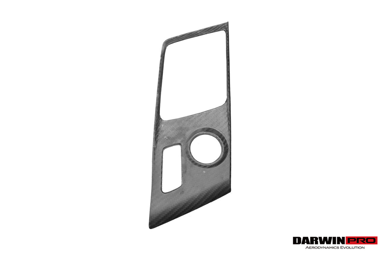 DarwinPRO 2013-2019 Corvette C7 Z06 Grandsport - Embellecedor de panel de cambio de marchas con control manual automático interior de fibra de carbono seco