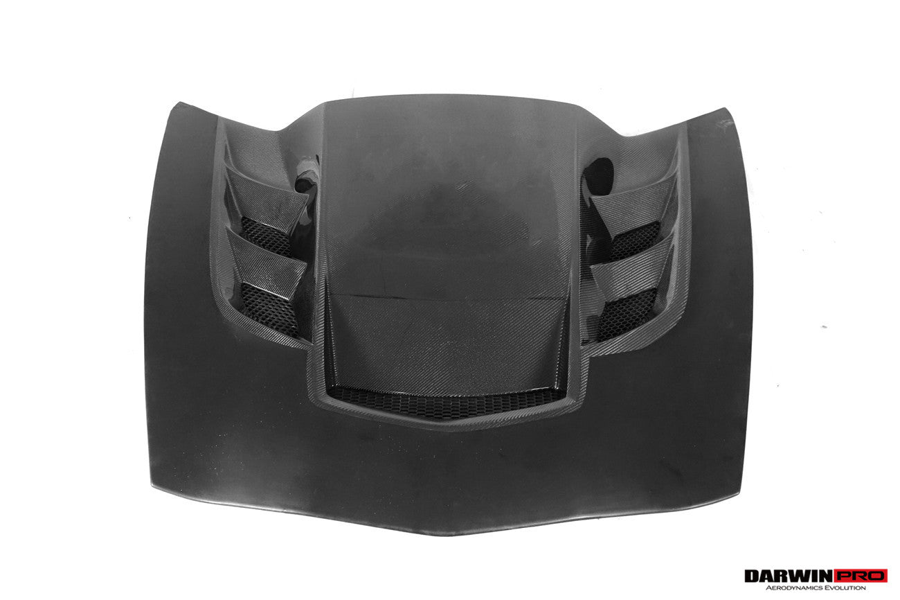 DarwinPRO 2013-2017 Corvette C7 Z51 BKSS Style Carbon Fiber Hood