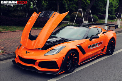 DarwinPRO 2013-2019 Corvette Z06 Grandsport Convert ZR1 Style Front Body Kit