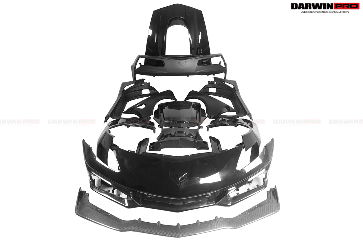 Kit de carrocería completa DarwinPRO para Corvette C7 Z51 Convertible estilo ZR1 (2013-2019)