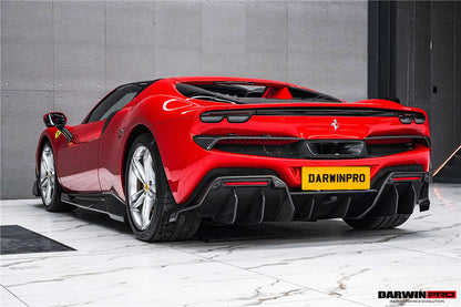 DarwinPRO 2022-2025 Ferrari 296 GTB & GTS Type F171 iMP Style Carbon Fiber Full Kit (For Surround View Camera System Bumper Only)