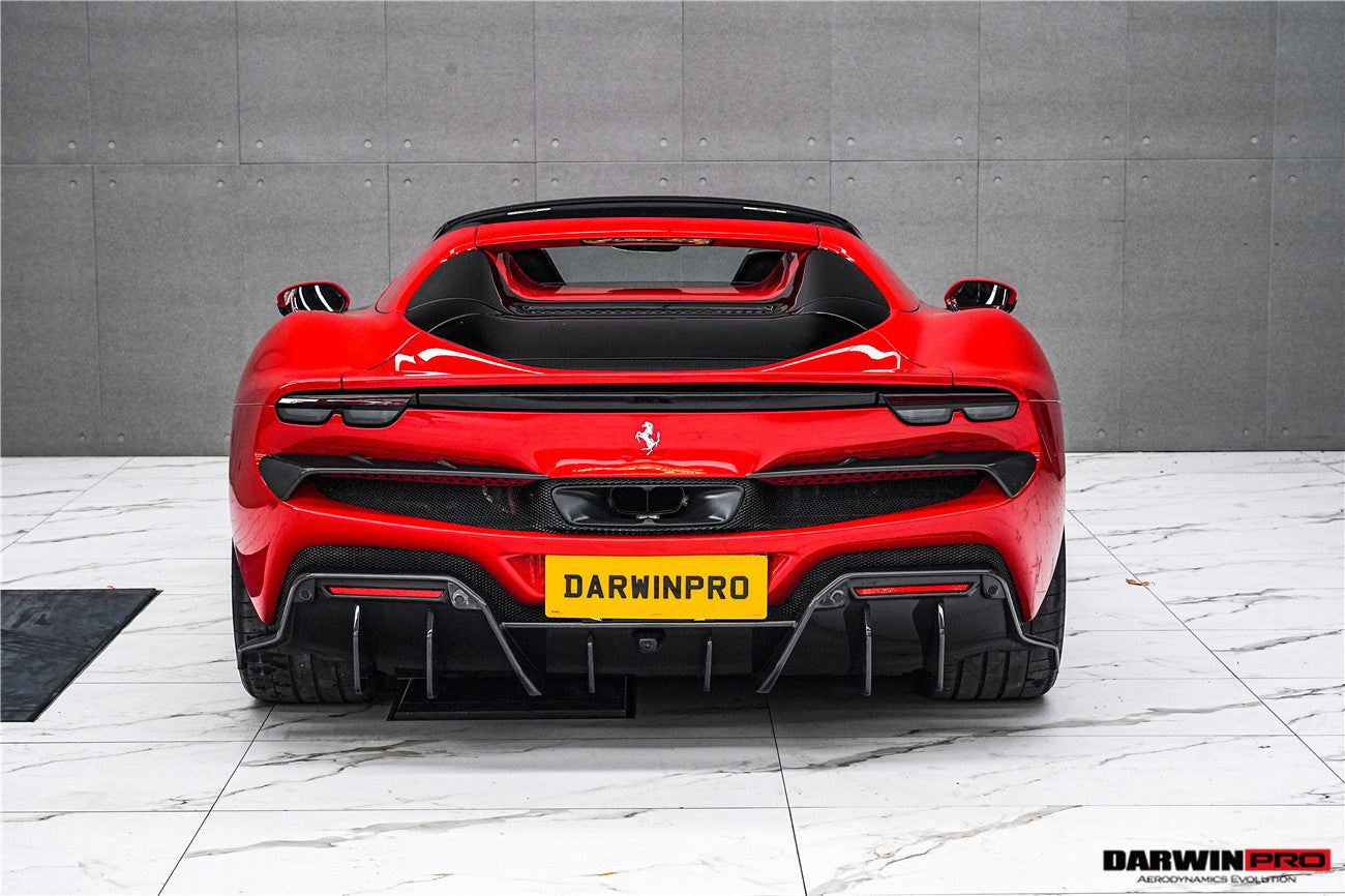 DarwinPRO 2022-2025 Ferrari 296 GTB & GTS Type F171 iMP Style Carbon Fiber Full Kit (For Surround View Camera System Bumper Only)
