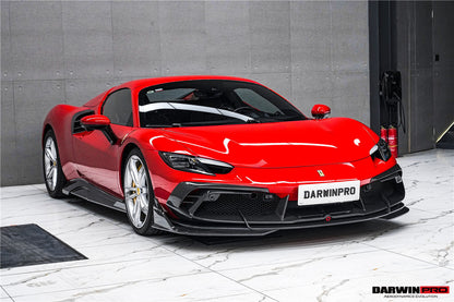 DarwinPRO 2022-2025 Ferrari 296 GTB & GTS Type F171 iMP Style Carbon Fiber Full Kit (For Surround View Camera System Bumper Only)