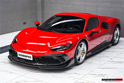 DarwinPRO 2022-2025 Ferrari 296 GTB & GTS Type F171 iMP Style Carbon Fiber Full Kit (For Surround View Camera System Bumper Only)