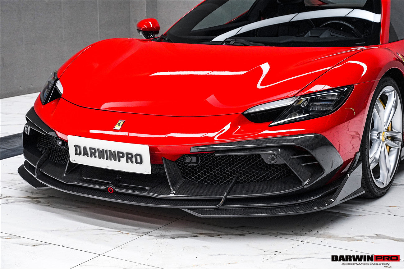 DarwinPRO 2022-2025 Ferrari 296 GTB & GTS Type F171 iMP Style Carbon Fiber Full Kit (For Surround View Camera System Bumper Only)