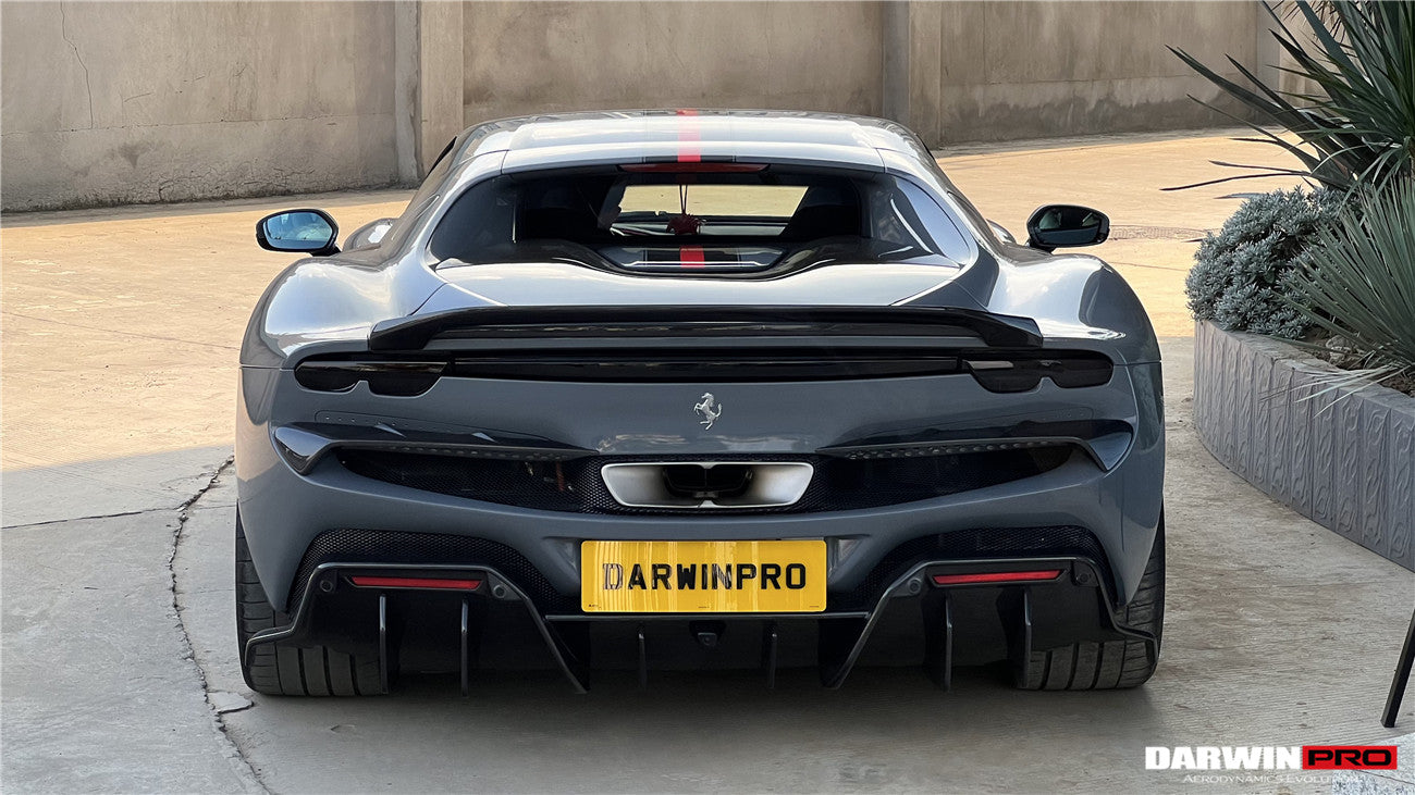 DarwinPRO 2022-2025 Ferrari 296 GTB Type F171 iMP Style Carbon Fiber Trunk Spoiler