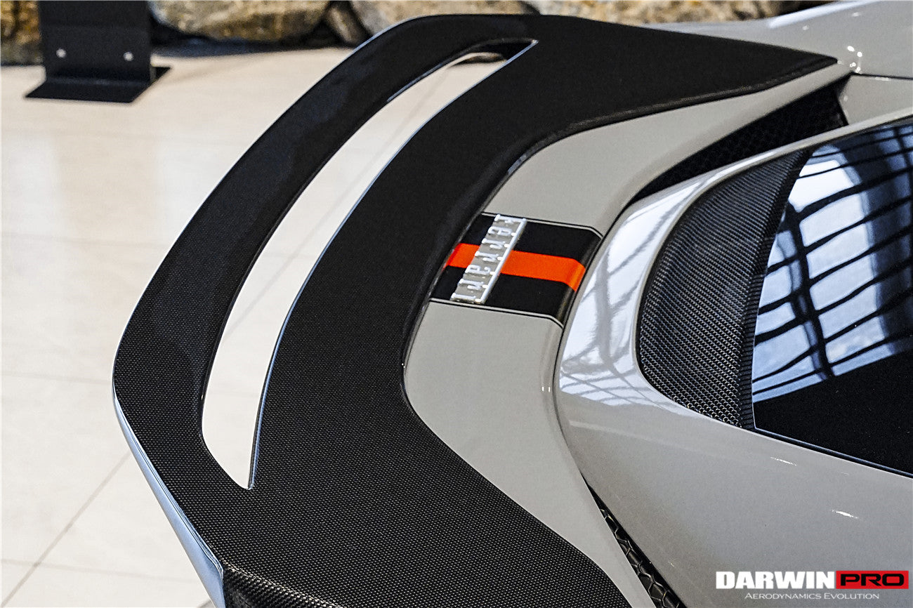 DarwinPRO 2022-2025 Ferrari 296 GTB Type F171 iMP Style Carbon Fiber Trunk Spoiler