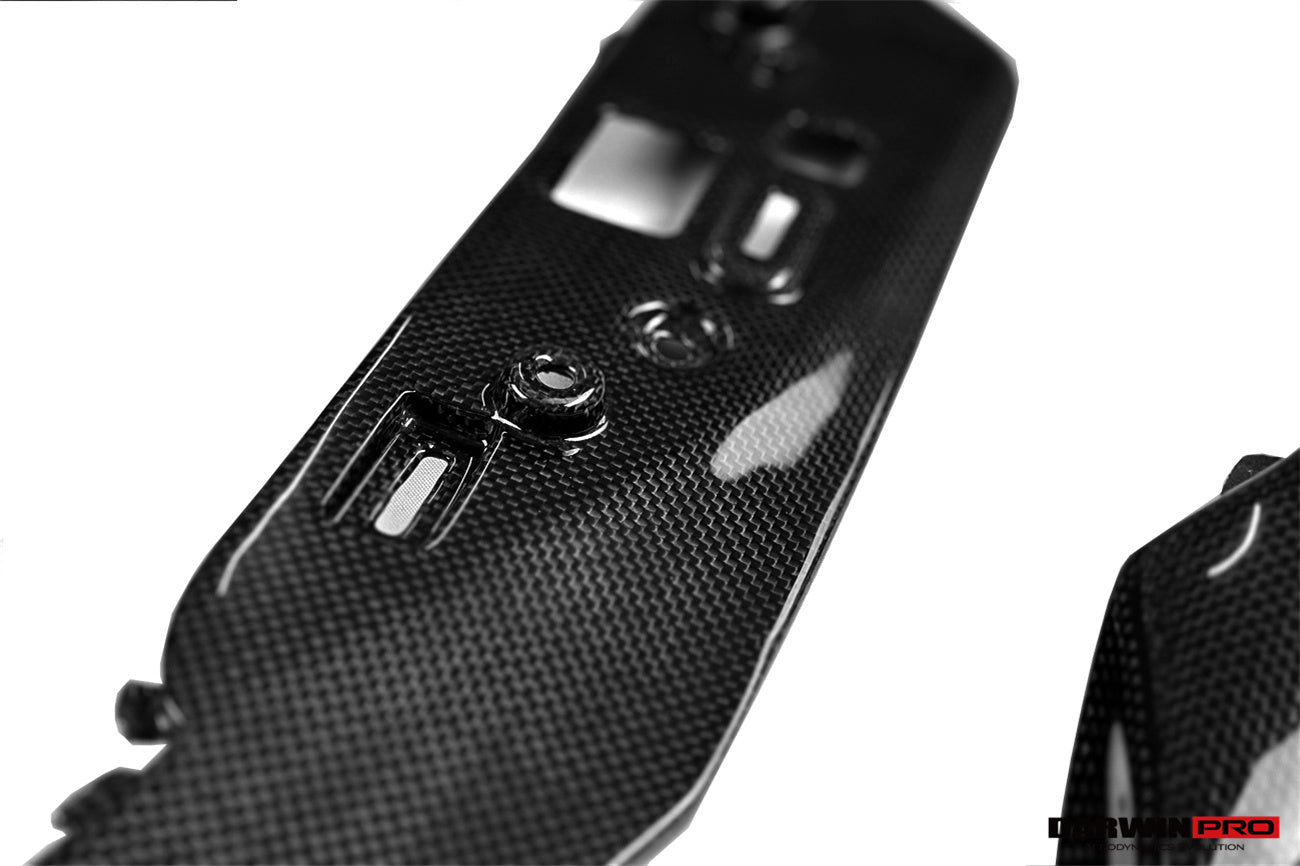DarwinPRO 2022-UP Ferrari 296 GTB GTS (Type F171) OE Style Dry Carbon Fiber Center Control Surround Panel Front End