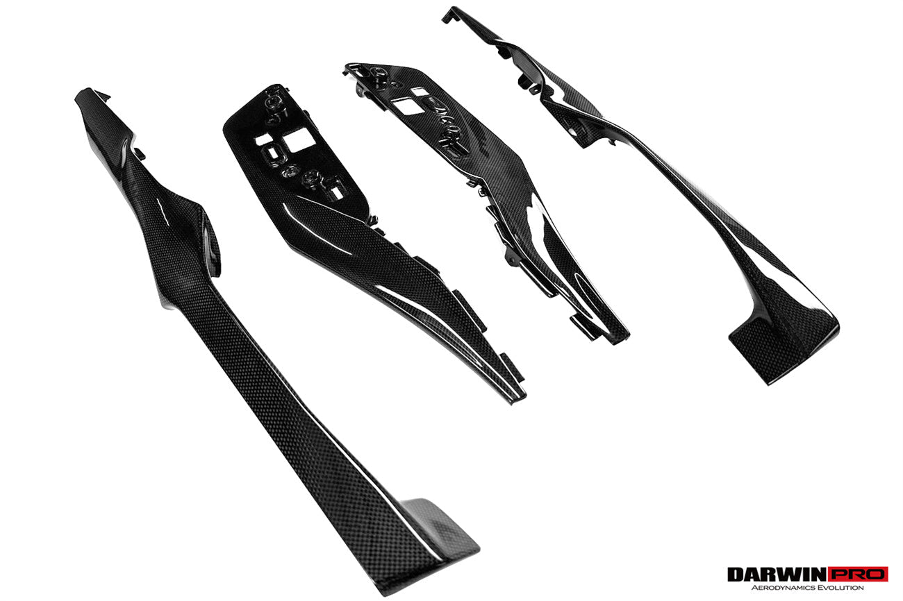 DarwinPRO 2022-UP Ferrari 296 GTB GTS (Type F171) OE Style Dry Carbon Fiber Center Control Surround Panel Front End