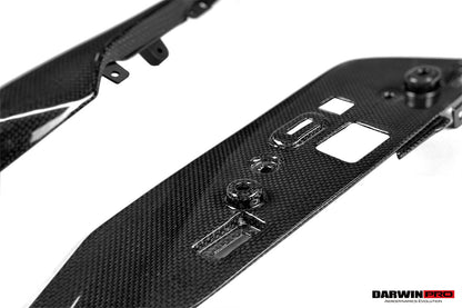 DarwinPRO 2022-UP Ferrari 296 GTB GTS (Type F171) OE Style Dry Carbon Fiber Center Control Surround Panel Front End