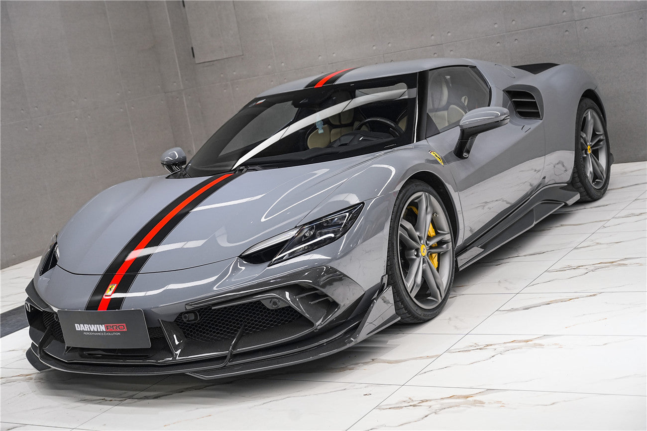 DarwinPRO 2022-2025 Ferrari 296 GTB & GTS Type F171 iMP Style Carbon Fiber Quarter Panel side Scoops
