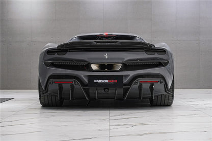 DarwinPRO 2022-2025 Ferrari 296 GTB & GTS Type F171 iMP Style Carbon Fiber Rear Diffuser With Undertray