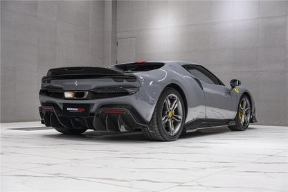 Faldones laterales de fibra de carbono DarwinPRO 2022-2025 para Ferrari 296 GTB y GTS tipo F171 estilo iMP