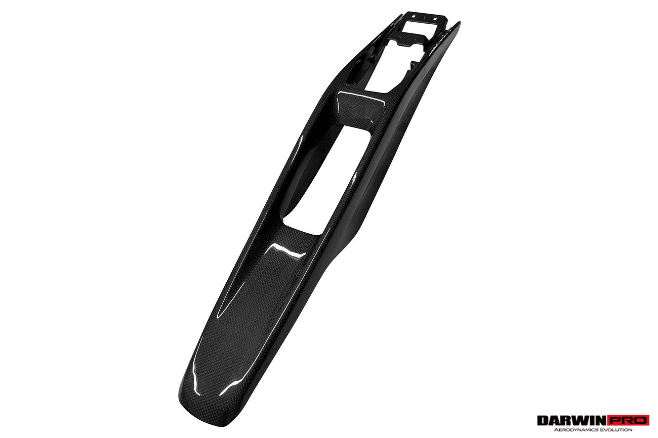 DarwinPRO 2022-UP Ferrari 296 GTB & GTS (Type F171) OE Style Dry Carbon Fiber Center Control Surround Panel Rear End