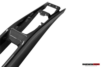 DarwinPRO 2022-UP Ferrari 296 GTB & GTS (Type F171) OE Style Dry Carbon Fiber Center Control Surround Panel Rear End