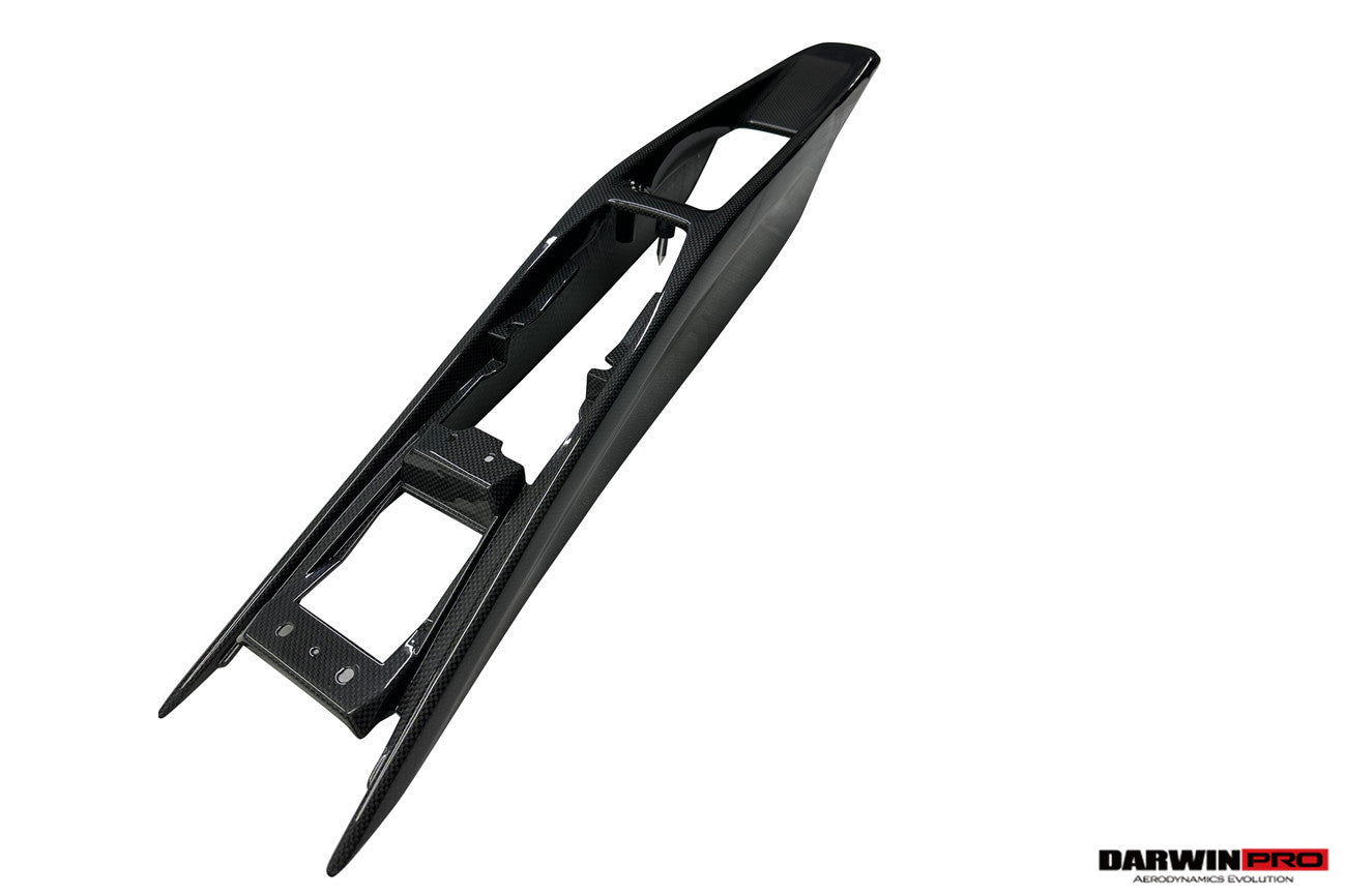 DarwinPRO 2022-UP Ferrari 296 GTB & GTS (Type F171) OE Style Dry Carbon Fiber Center Control Surround Panel Rear End