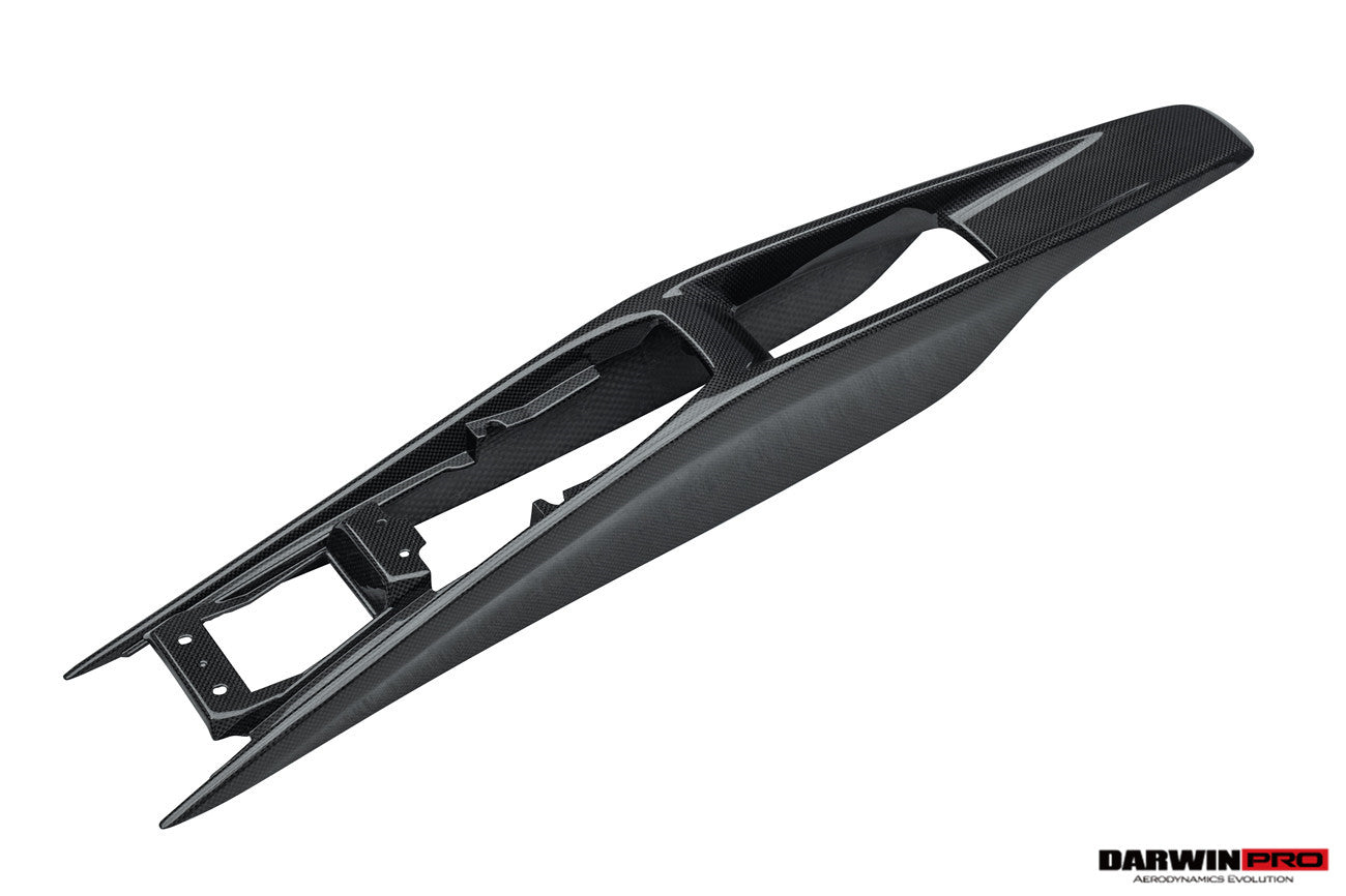 DarwinPRO 2022-UP Ferrari 296 GTB & GTS (Type F171) OE Style Dry Carbon Fiber Center Control Surround Panel Rear End