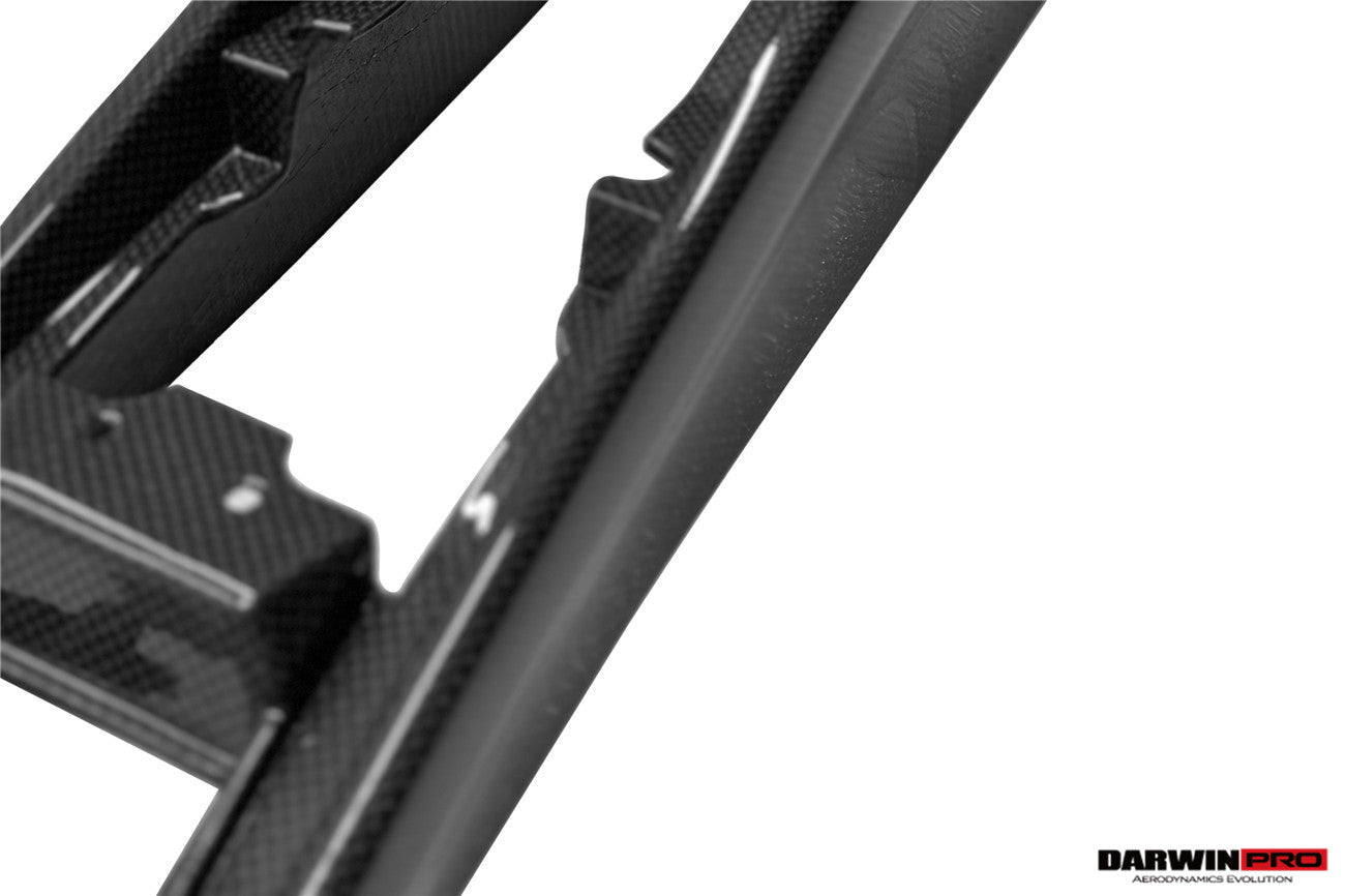 DarwinPRO 2022-UP Ferrari 296 GTB & GTS (Type F171) OE Style Dry Carbon Fiber Center Control Surround Panel Rear End