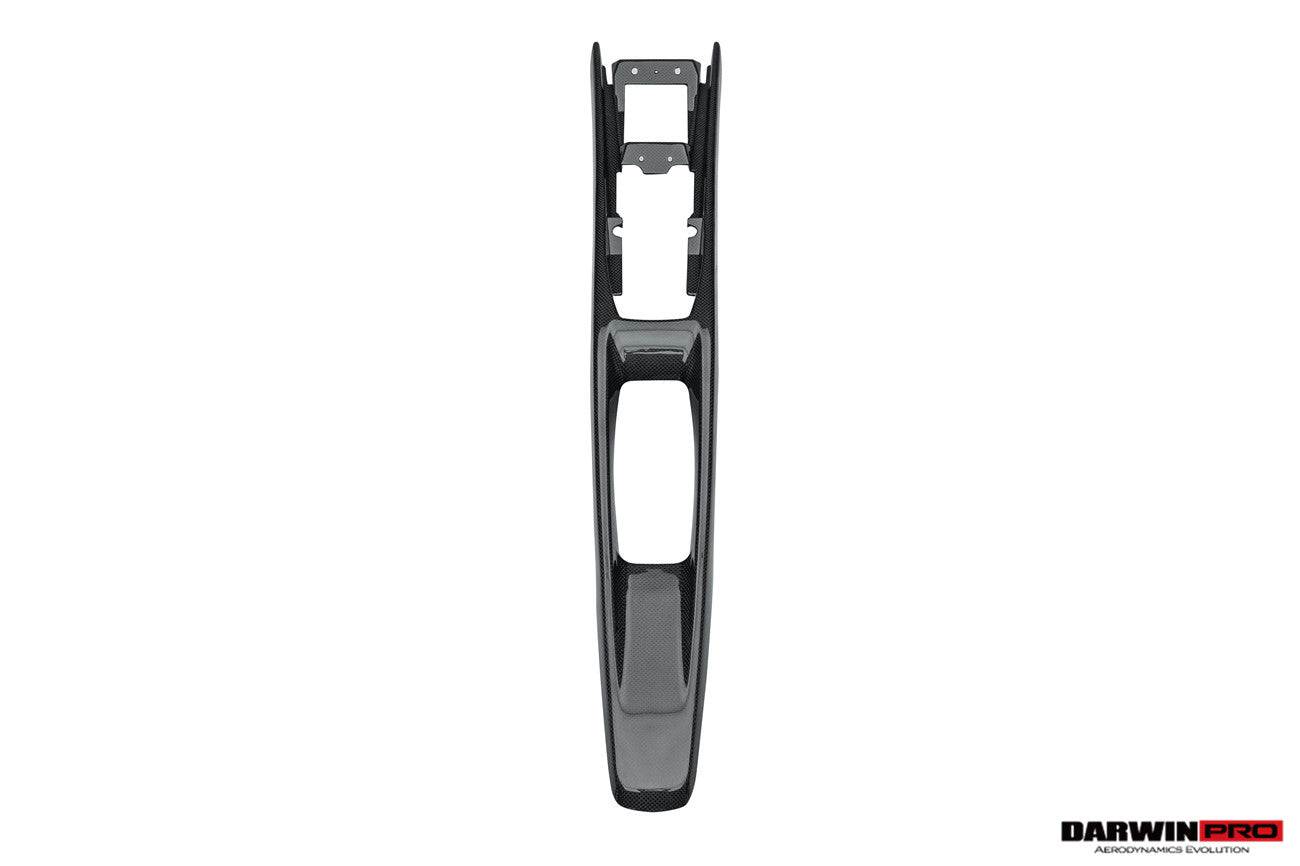 DarwinPRO 2022-UP Ferrari 296 GTB & GTS (Type F171) OE Style Dry Carbon Fiber Center Control Surround Panel Rear End
