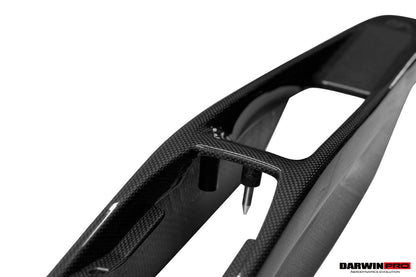 DarwinPRO 2022-UP Ferrari 296 GTB & GTS (Type F171) OE Style Dry Carbon Fiber Center Control Surround Panel Rear End