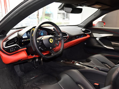 DarwinPRO 2022-UP Ferrari 296 GTB GTS (Type F171) OE Style Dry Carbon Fiber Center Control Surround Panel Front End