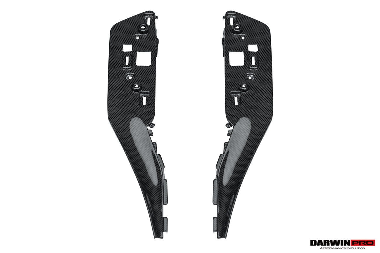 DarwinPRO 2022-UP Ferrari 296 GTB GTS (Type F171) OE Style Dry Carbon Fiber Center Control Surround Panel Front End
