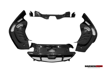 DarwinPRO 2022-UP Ferrari 296 GTB (Type F171) OE Style Dry Carbon Fiber Engine Bay Panel Replacement Kits 4pcs