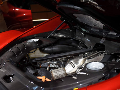 DarwinPRO 2022-UP Ferrari 296 GTB (Type F171) OE Style Dry Carbon Fiber Engine Bay Panel Replacement Kits 4pcs