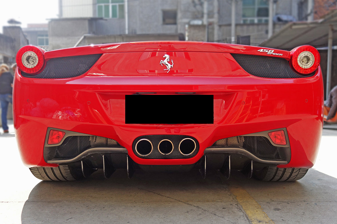 Difusor trasero de fibra de carbono DarwinPRO | Ferrari 458 Coupé Spider (2010-2015)