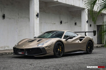 Parachoques delantero DarwinPRO estilo Módena para Ferrari 488 Challenge Evo 2015-2020 | Compatible con GTB y Spider