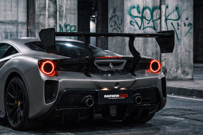 Alerón DarwinPRO estilo Módena para Ferrari 488 Challenge Evo 2015-2020 | Compatible con GTB y Spider