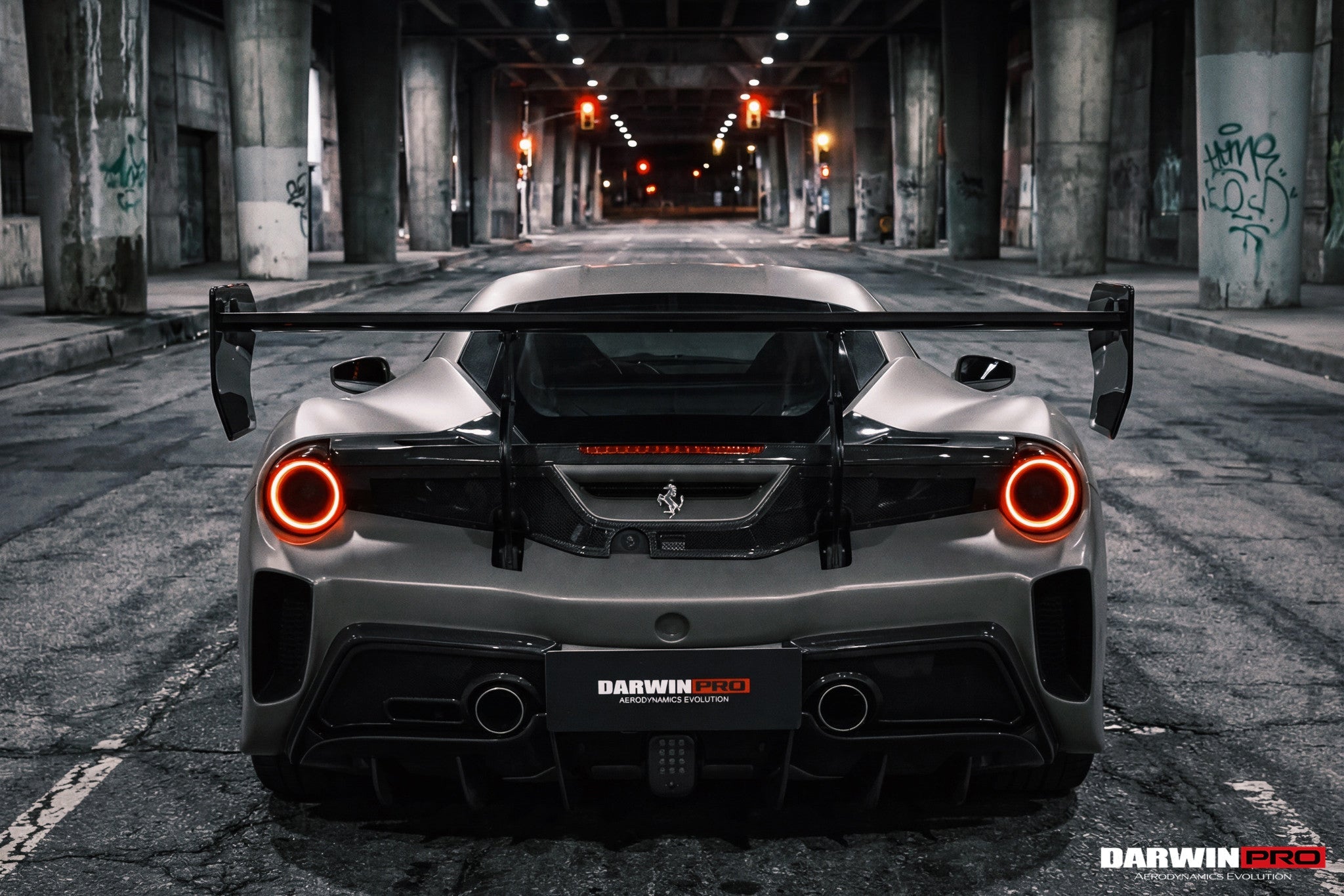 Alerón DarwinPRO estilo Módena para Ferrari 488 Challenge Evo 2015-2020 | Compatible con GTB y Spider