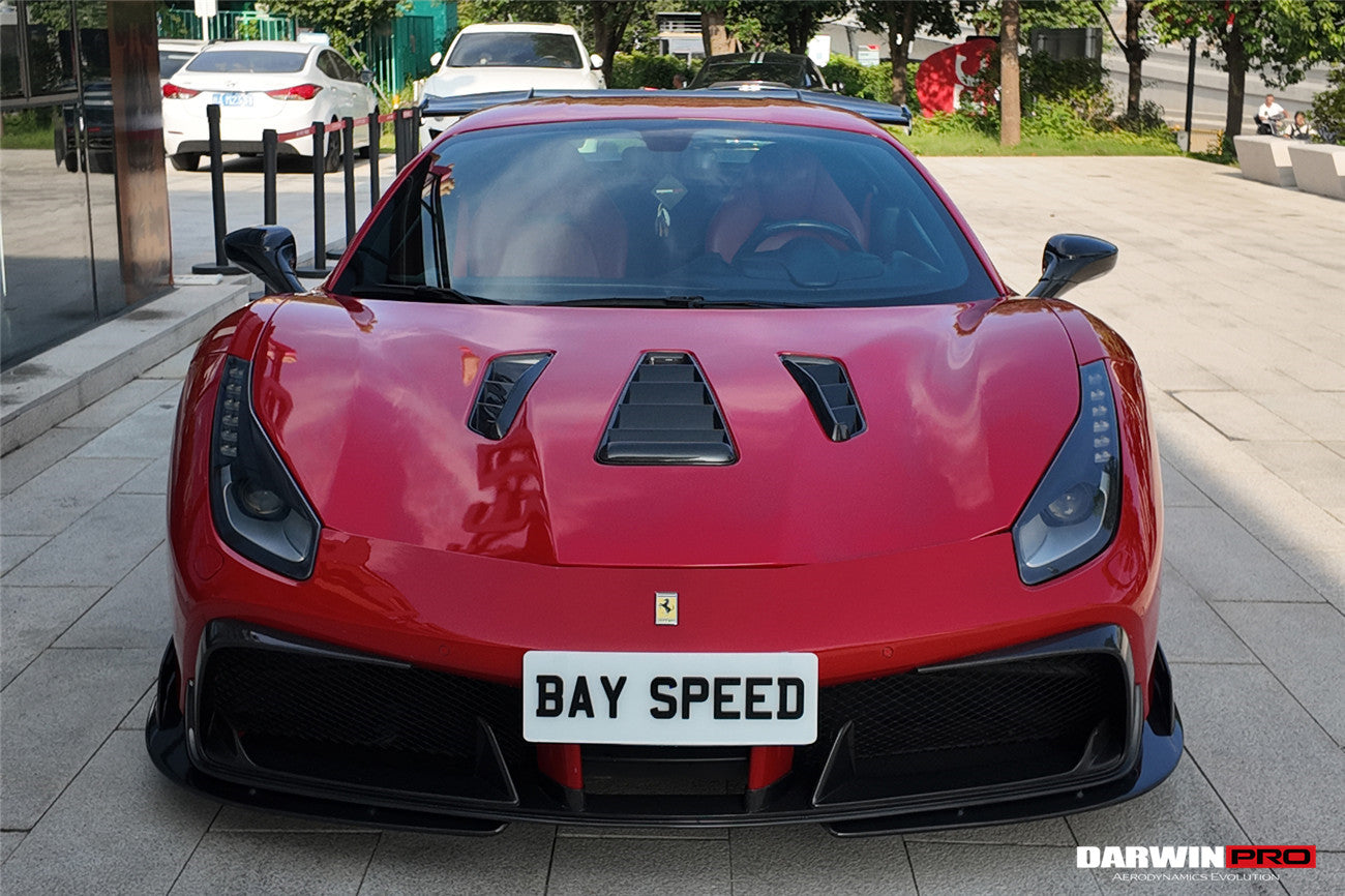DarwinPRO 2015-2020 Ferrari 488 Challenge Evo Modena Style Hood | Fits GTB, Spider