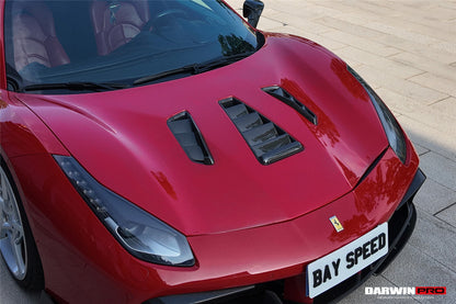 DarwinPRO 2015-2020 Ferrari 488 Challenge Evo Modena Style Hood | Fits GTB, Spider