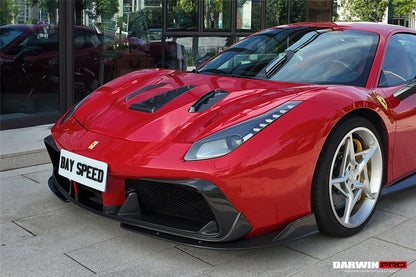 Faldón delantero de fibra de carbono DarwinPRO iMP-Performance | Ferrari 488 GTB y Spider (2015-2020)