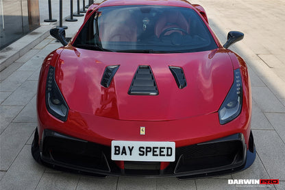 Faldón delantero de fibra de carbono DarwinPRO iMP-Performance | Ferrari 488 GTB y Spider (2015-2020)