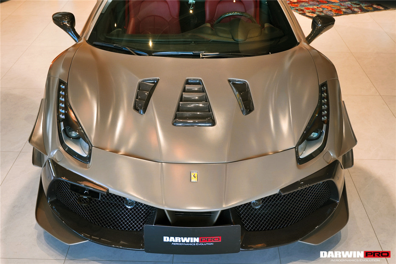 DarwinPRO 2015-2020 Ferrari 488 Challenge Evo Modena Style Hood | Fits GTB, Spider