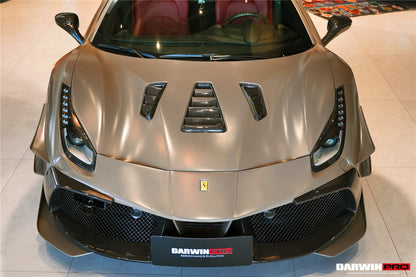 DarwinPRO 2015-2020 Ferrari 488 Challenge Evo Modena Style Hood | Fits GTB, Spider