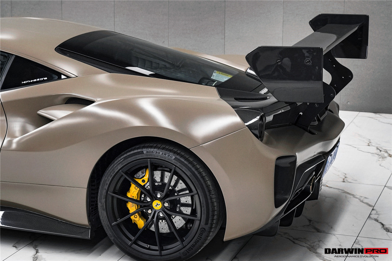 Alerón DarwinPRO estilo Módena para Ferrari 488 Challenge Evo 2015-2020 | Compatible con GTB y Spider
