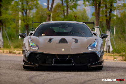 DarwinPRO 2015-2020 Ferrari 488 Challenge Evo Modena Style Hood | Fits GTB, Spider