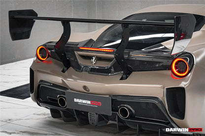 Alerón DarwinPRO estilo Módena para Ferrari 488 Challenge Evo 2015-2020 | Compatible con GTB y Spider