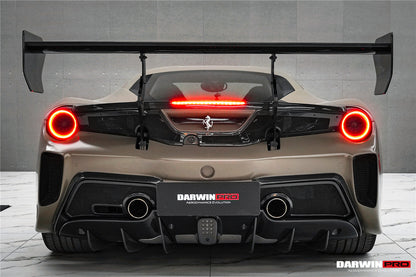 Alerón DarwinPRO estilo Módena para Ferrari 488 Challenge Evo 2015-2020 | Compatible con GTB y Spider