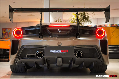 Alerón DarwinPRO estilo Módena para Ferrari 488 Challenge Evo 2015-2020 | Compatible con GTB y Spider